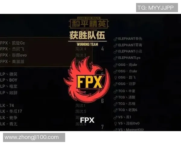 和平精英巨献：深入解析FPX战队的比赛策略与经验分享